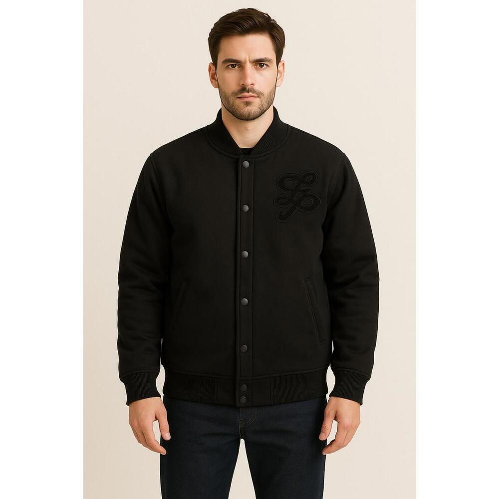 Southpole Black Varsity Bomber Jacket Streetwear Y2K Hip Hop XL